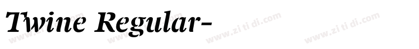 Twine Regular字体转换